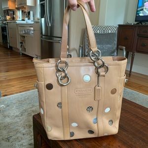 COACH Rare Ltd Polka Dot Bucket Bag J0673-F09763